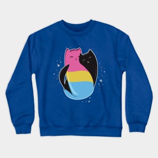 Pansexual Cat LGBT Pride Flag Crewneck Sweatshirt